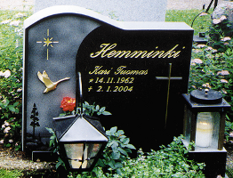 This tombstone model can not be modified. Please contact Kauhavan kiviveistämö or our salesrepresentant in the region and ask for a personal design. Tombstone KK99