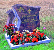 This tombstone model can not be modified. Please contact Kauhavan kiviveistämö or our salesrepresentant in the region and ask for a personal design. Tombstone KK36