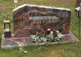 This tombstone model can not be modified. Please contact Kauhavan kiviveistämö or our salesrepresentant in the region and ask for a personal design. Tombstone KK42