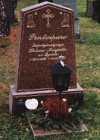 This tombstone model can not be modified. Please contact Kauhavan kiviveistämö or our salesrepresentant in the region and ask for a personal design. Tombstone KK51